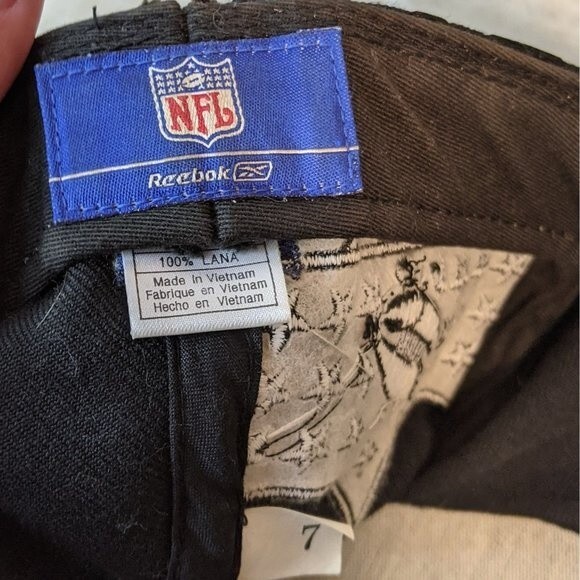 Indianapolis Colts NFL Reebok black fitted hat EUC sz7 - Picture 9 of 10